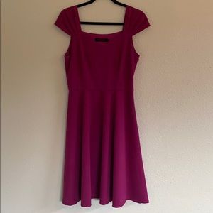 Purple Magenta Off Shoulder Dress M
